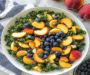 Refreshing Summer Peach and Blueberry Kale Salad Recipe
