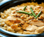 Irresistible Crock Pot Chicken and Stuffing with Green Beans