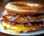 Indulge in Donut Grilled Cheese with Bacon Maple Delight