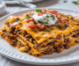 Savory Taco Bake Casserole with Tortillas Recipe